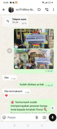 Testimonial Papan Bunga pik 2
